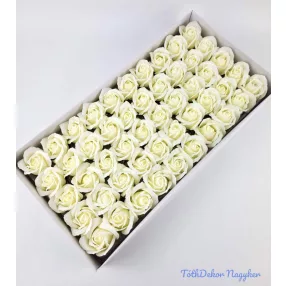 Szappanrózsa fej 50 db/doboz 5,5x6,5 cm - Krém