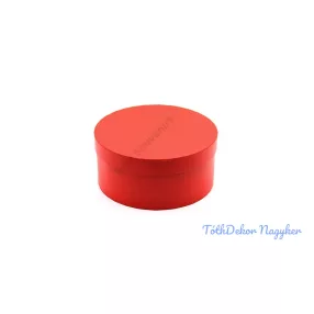 Papírdoboz kerek 22x10cm - Piros