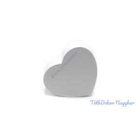 Szív alakú papírdoboz 22,5x20x9,5cm - Fehér