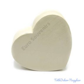 Szív alakú papírdoboz 22,5x20x9,5cm - Krém