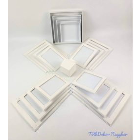 Meglepetés doboz többrétegű - Fehér