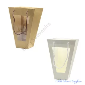 Virágtáska magas ablakos - Fehér