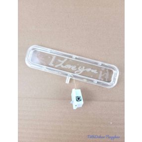 LED-es I love you feliratos tábla betűzhető 16x4 cm