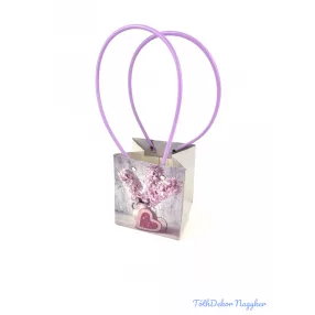 Virágmintás virágtáska kicsi kocka - 1