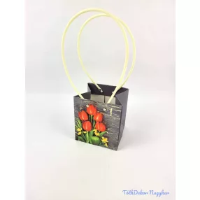 Virágmintás virágtáska kicsi kocka - 2