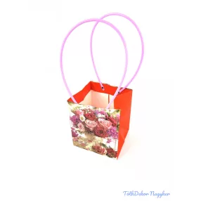 Virágmintás virágtáska nagy kocka - 1