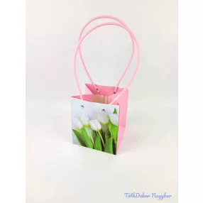 Virágmintás virágtáska nagy kocka - 5