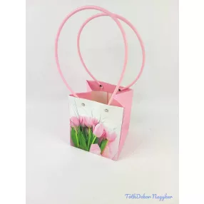 Virágmintás virágtáska nagy kocka - 7