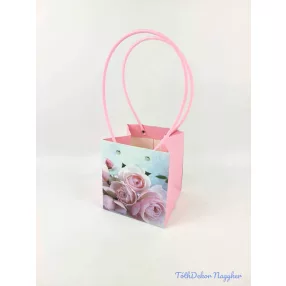 Virágmintás virágtáska nagy kocka - 8