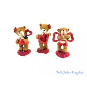 Szíven álló maci 7x4cm