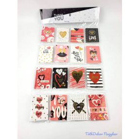 Kísérőkártya szett 120 db-os 9,5x6,5 cm - Valentin 1