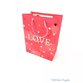 Ajándéktáska 18x23x10 cm - Love C