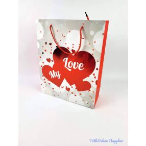 Ajándéktáska 26x32x10 cm - Valentini 3 B