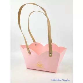 Virágtáska szirmos - Rózsaszín