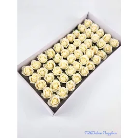 Szappanrózsa fej 50 db/doboz 4x3,5 cm - Krém