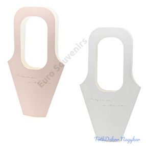 Papírtasak virághoz 40x23cm - Fehér