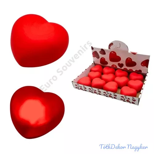 LED-es szív 7x7cm - Dundi fekvő