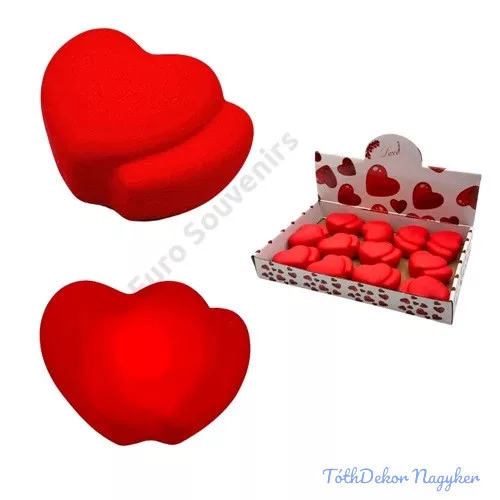 LED-es szív 7,5x5cm - Dupla