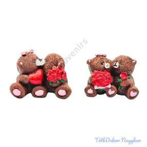 Macipár ülő figura 5,5 cm