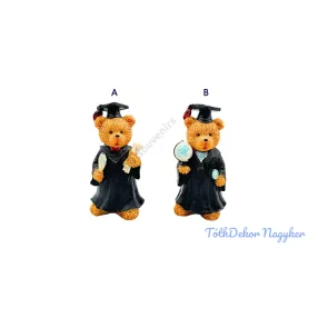 Ballagó maci figura 8x16cm - B