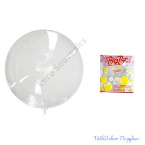 Átlátszó BOBO lufi 50db/csomag