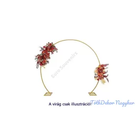 Talpas fém boldogság kapu 2,2 méter - Arany