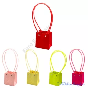 Virágtáska mini kocka rombusz mintás - Zöld