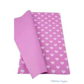 Fólia ív 57x57cm 20db/cs - Szivecskés - Lila