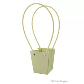 Virágtáska mini trapéz - Halvány Zöld