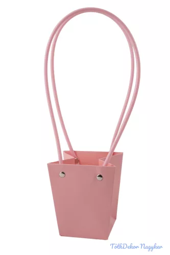 Virágtáska mini trapéz - Halvány Rózsaszín