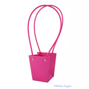 Virágtáska mini trapéz - Pink