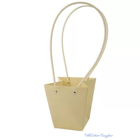 Virágtáska kicsi trapéz - Halvány Krém