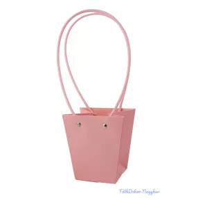 Virágtáska kicsi trapéz - Halvány Rózsaszín
