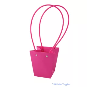 Virágtáska kicsi trapéz - Pink