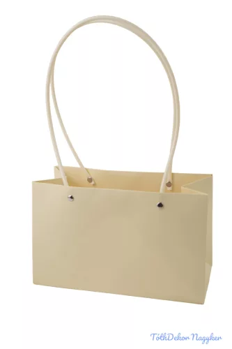 Virágtáska duplás - Halvány Krém