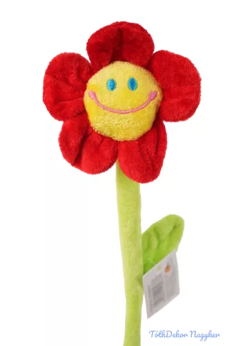 Plüss virág 30cm - Piros