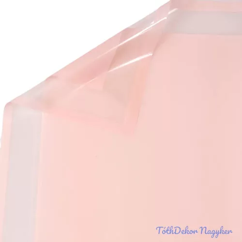 Fólia ív átlátszó kerettel 57 x 57cm, 20db - Lakk púder rózsaszín