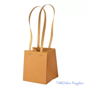 Kraft virág táska 13(h) x 13(sz) x 15(m) cm