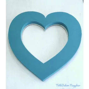 Tűzőhab szív forma fa alapon - Lyukas 60cm