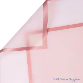   Áttetsző keretes matt fólia ív 58x58cm 20db/cs - Púder Bézs