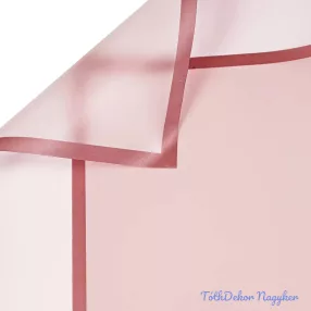   Áttetsző keretes matt fólia ív 58x58cm 20db/cs - Púder rózsaszín