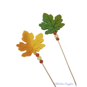 Őszi levél pár pálcás 30cm