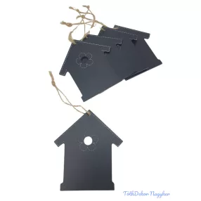 Írható fülületű virágos házikó 5db/csomag