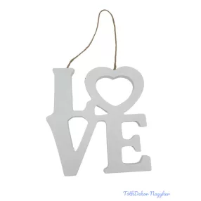 LOVE tábla akasztóval