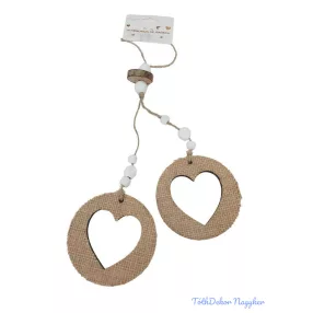 Zsákos fa lyukas szív pár