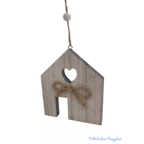 Hamvas fa házikó akasztóval - Nagy