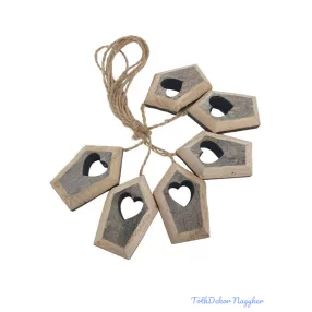 Zsinóros fa dekor házikó - Szürke