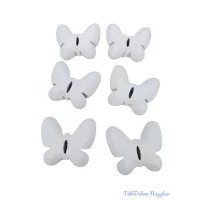 Faragott lepke szett 6db/csomag - Fehér