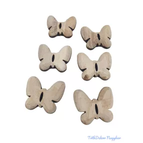 Faragott lepke szett 6db/csomag - Natúr