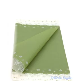 Virágmintás fólia íves kb 58x58 cm 20db/csomag - Oliva